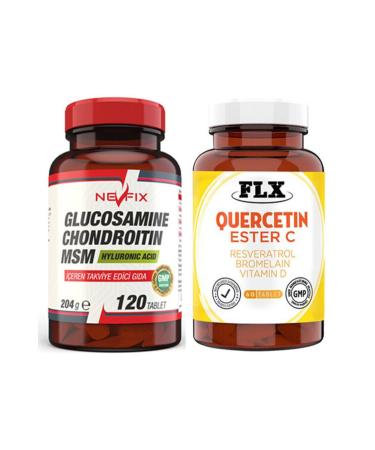 FLX Nevfix Glucosamine 120 Tablets & Quercetin Ester C 60 Tablets
