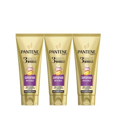 Pantene 3 Minute Miracle Hair Care Conditioner Superfood Thick and Strong 200 ml x 3 Pieces - Buy Online on GoSupps.com
