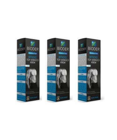 Bioder Hair Removal Cream for Men 100 Ml. 3 Pieces 8680512610830-1