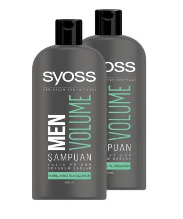 Syoss Men Volume Shampoo 550 Ml X 2 Pieces