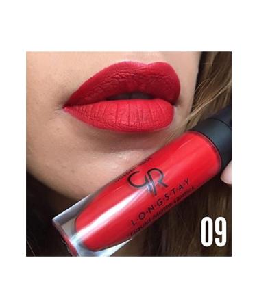 Golden Rose Longstay Matte Lipstick Liquid Matte Lipstick No:09 - Buy Online on GoSupps.com