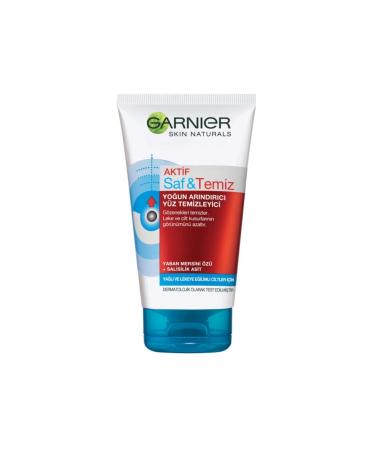 Garnier Active Pure Clean Intensive Purifying Facial Cleanser 150 Ml