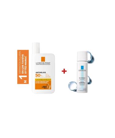 La Roche Posay Anthelios Invisible Fluid Face Sun Cream Normal/Combination Skin Spf50+ 50 Ml + Thermal Water 50 Ml