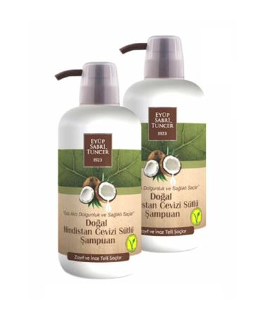 Ey p Sabri Tuncer EY P SABR Natural Coconut Milk Shampoo 600 ml x 2 Pieces