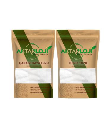 Aktarloji Fine Table Salt Set 8 Kg (4 Kg Sea Salt + 4 Kg ank r Rock Salt)