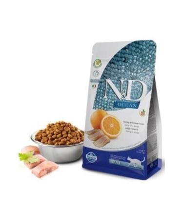N & D Nd Grain Free Ocean Fish and Orange Cat Food 1.5 Kg