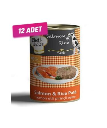 Chefs Choice Adult Dog Canned Food with Minced Salmon 400 Gr - 12 Pieces