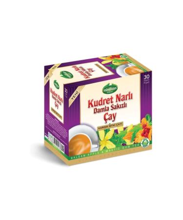 Mindivan Kudret Pomegranate Mastic Herbal Tea 30 Filter Bags