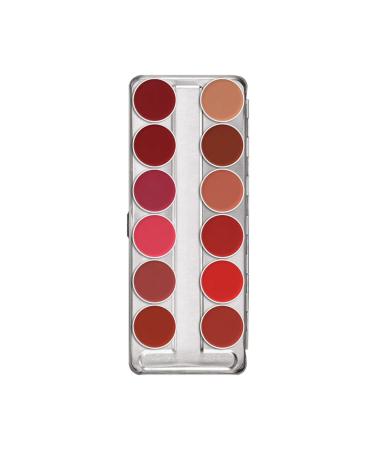 Kryolan Lipstick Palette Lip Rouge Palette 12 Colors 01204 Class c2 12pcs