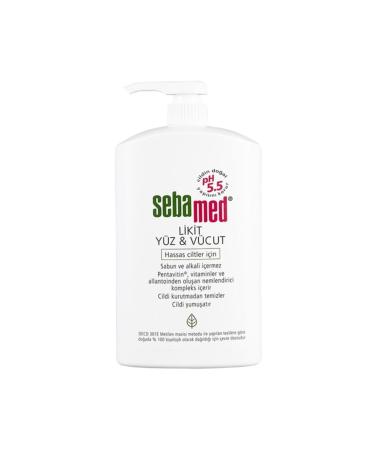 Sebamed Liquid Face & Body Cleanser 1000 Ml - For Sensitive Skin 4103040134509