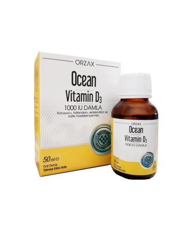 Ocean Orzax Vitamin D3 1000 Iu Drops 50 Ml