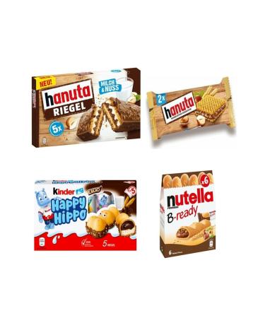 Kinder Magnificent 4-L Hanuta 44 Gr Happy Hippo 100 gr Nutella B Ready X 6 132 Gr
