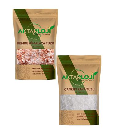 Aktarloji Coarse Grinding Salt Set 10 Kg (5 Kg Coarse Rock Salt + 5 Kg Coarse Himalayan Salt)