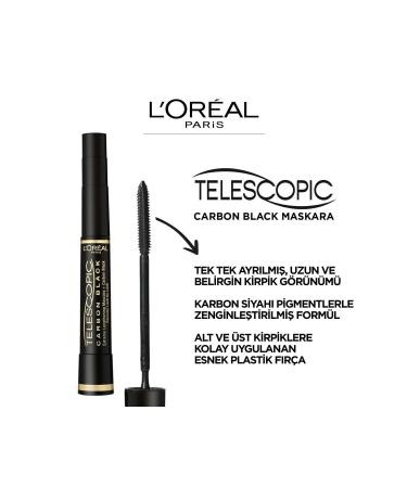 L'Oreal Paris Telescopic Extreme Lenghtening Mascara Extra Black Set of 2 - Buy Online on GoSupps.com