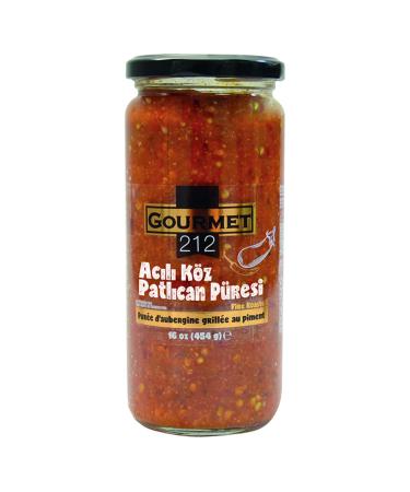 Gurme212 Spicy Roasted Eggplant Puree Open and Eat 1 Piece X 500 gr