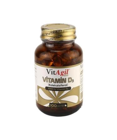 Allergo Vitagil Gold Vitamin D3 1000'iu 100 Capsules