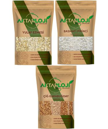 1 Kg Basmati Rice + 1 Kg Buckwheat + 1 Kg Oatmeal