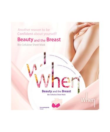 When Beauty And The Breast Firming And Nourishing Premium Bio-cellulose Breast Mask - Buy Online on GoSupps.com