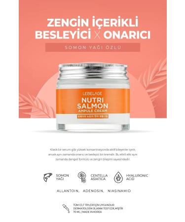 LEBELAGE Nutri Salmon Oil Ampoule Cream with Rich Nourishing and Repairing Salmon Oil - Buy Online on GoSupps.com