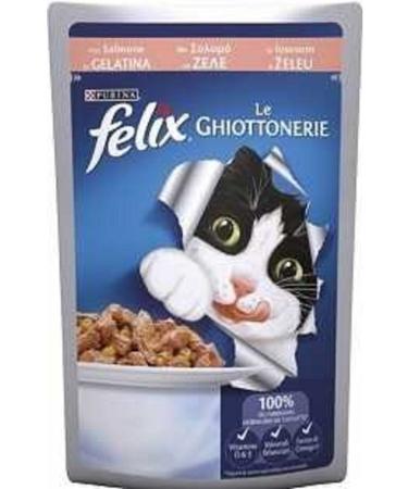 FELIX 4 Pieces Felix Salmon Fish Meat Cat Food