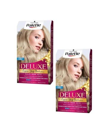 Palette Deluxe Hair Dye Titan Yellow 12-2 (2 Pieces)
