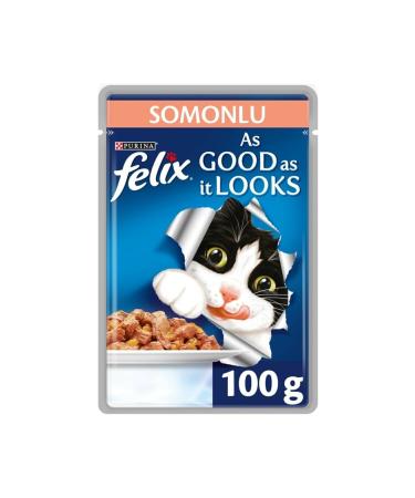 FELIX 4 Pieces Felix Salmon Full Wet Cat Food