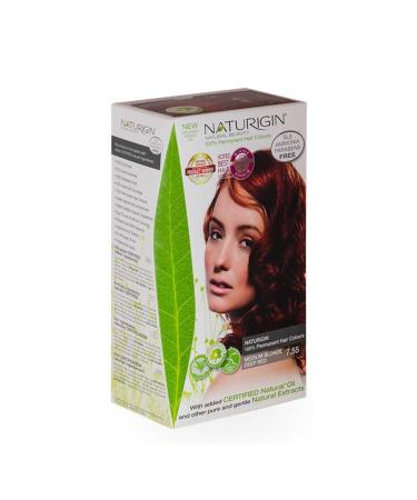 Naturigin Organic Hair Dye 7.55 Medium Flame Red