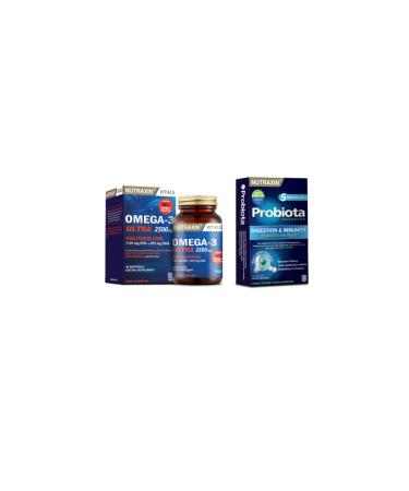 Nutraxin Omega-3 Ultra 2500 Mg 30 Softgels + Probiota (special Probiotic Support) 60 Tablets