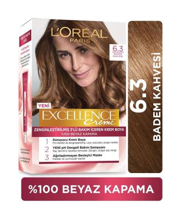 L'Oreal Paris Excellence Creme Hair Dye 6.30 Almond Brown
