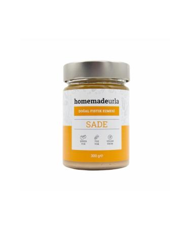 HOMEMADEURLA 300 G Natural Sugar-Free Plain Peanut Butter