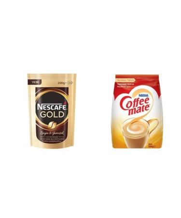 Nestle Nescafe Gold 200 Gr + Coffee Mate Milk Powder 625 Gr