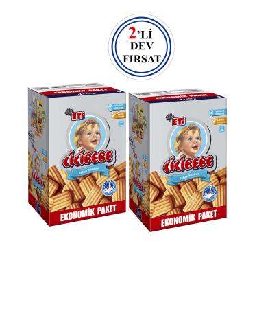 Eti Cici Baby Biscuits Economical Package 2-Piece Huge Opportunity 1000 Gr
