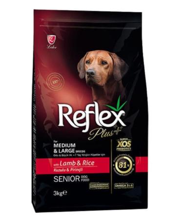 Reflex Plus Lamb Senior Old Dog Food 3 Kg