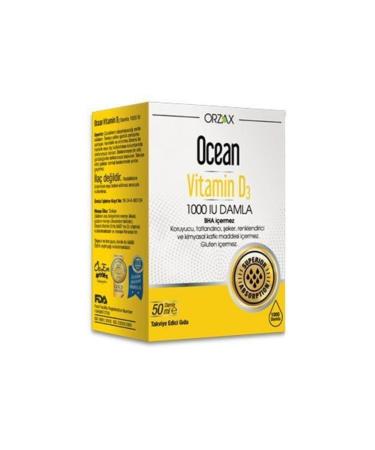 Ocean Orzax Ocean Vitamin D3 1000 IU Drops 50 ml