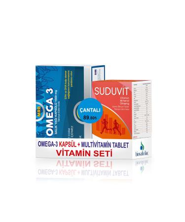 MRB Omega-3 Capsule + Suduvit Tablet Vitamin Set