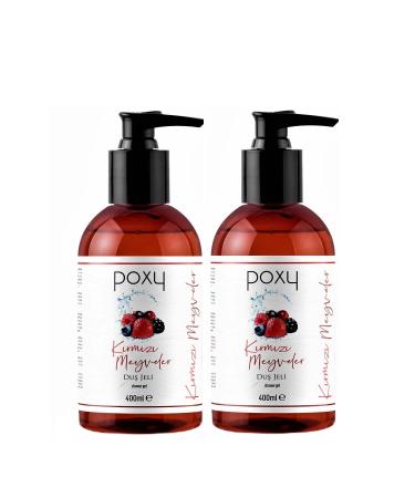 Poxy Red Fruits Shower Gel 400 Ml X 2 Pieces