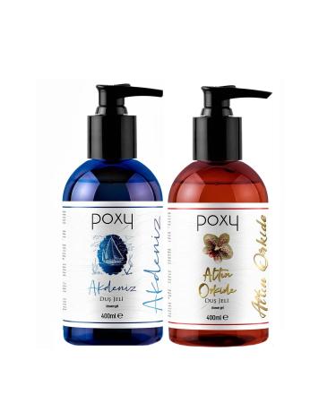 Poxy Mediterranean Shower Gel 400 Ml & Golden Orchid Shower Gel 400 Ml