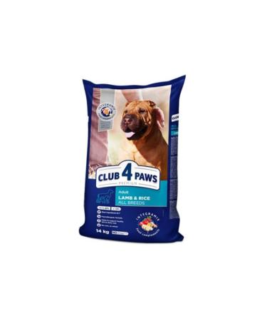 Mefu Club4paws Pre. Lamb Meat Rice Yet. Dog Food. 14kg