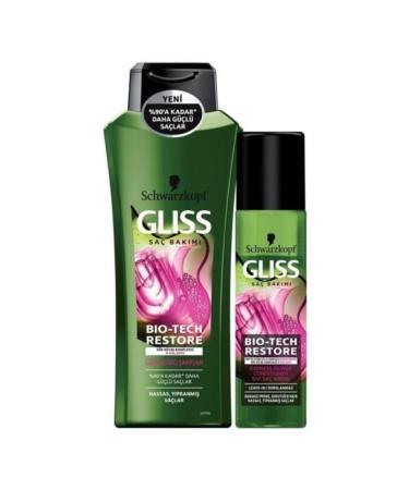 Gliss Bio Tech Restore Shampoo 360 ml and Liquid Conditioner 200 ml