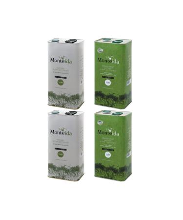 Monteida 2 Pieces New Early Harvest Olive Oil 5 L Tin 2023 2 Pieces Extra Virgin Olive Oil 5 L Tin