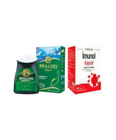 Mollers Omega 3 Fish Oil 60 Capsules And Imunol 40 Capsules