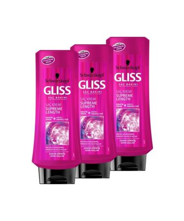 Gliss 360ml Supreme Length Conditioner X 3 Pieces
