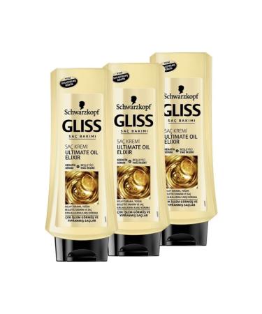 Gliss 3600ml Ultimate Oil Elixir Conditioner X 3 Pieces