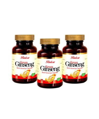 Balen Red Ginseng 60 Capsules 375 Mg X 3 Pieces