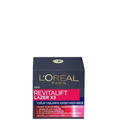 L'Oreal Paris Anti-Aging Night Cream - Dermo Expertise Revitalift Laser X3 50 Ml 3600522480082
