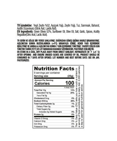 Gurme212 Pitted Grilled Olives (green) Ready Appetizer (3 Pieces X 255cc) - Buy Online on GoSupps.com