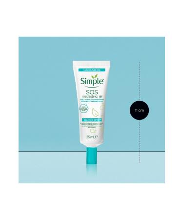 Simple Daily Skin Detox Sauce Mattifying Gel 25 Ml - Buy Online on GoSupps.com