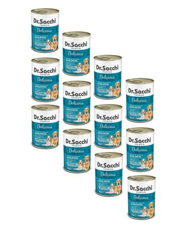 Dr. Sacchi Dr.sacchi Canned Salmon Dog Food 400 Gr (12 Pieces)
