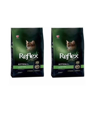 Reflex Plus Chicken Kitten Cat Food 1.5kg Set of 2