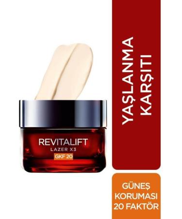 L'Oreal Paris 2 Pieces Revitalift Laser X3 Anti-Stain and Anti-Wrinkle Gfk 20 50 Ml Cream - Buy Online on GoSupps.com